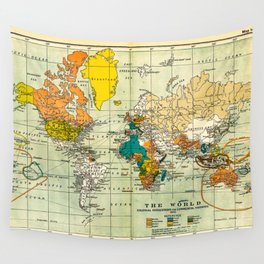 Map of the old world Wall Tapestry