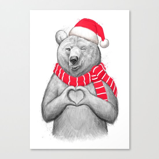 christmas bear #2 Canvas Print