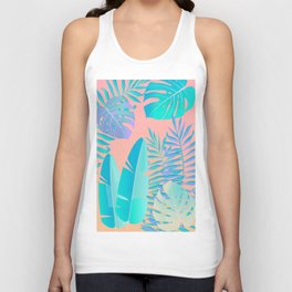 Tropics ( monstera and banana leaf pattern ) Unisex Tank Top