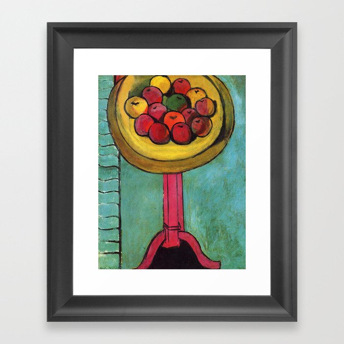 Henri Matisse, Bowl of Apples on a Table Framed Art Print