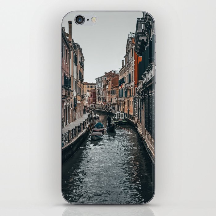  Venice Italy with gondola boats surrounded by beautiful architecture along the grand canal iPhone Skin