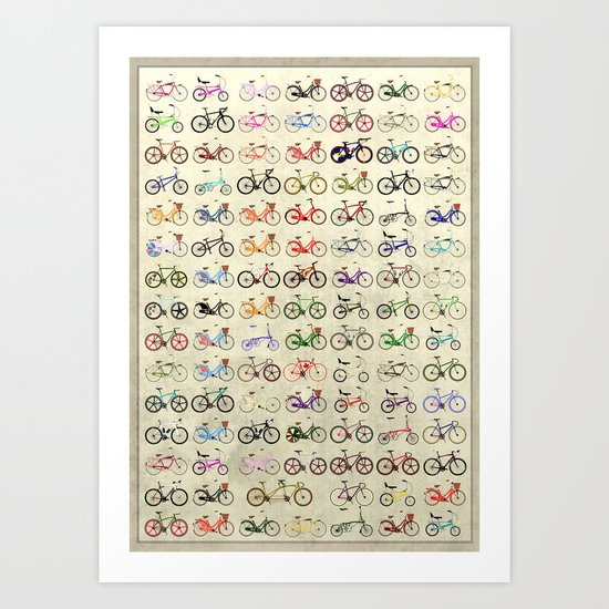 Bikes Art Print