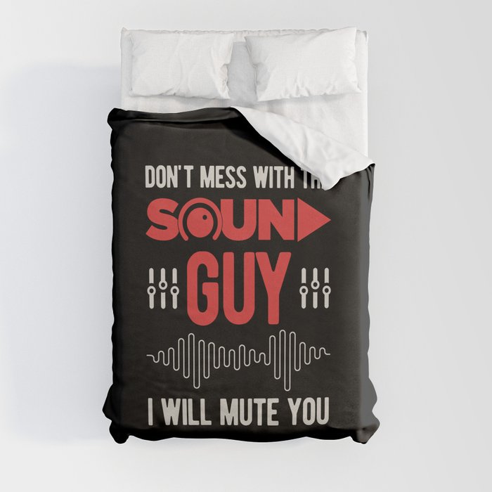 Funny Sound Engineer Duvet Cover