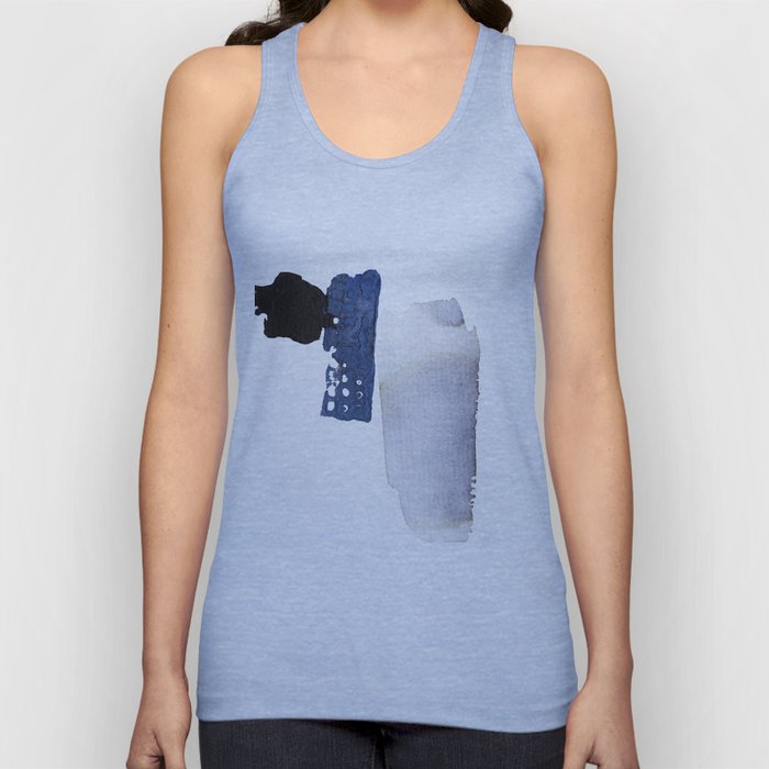 Navy Blue Abstract Tank Top