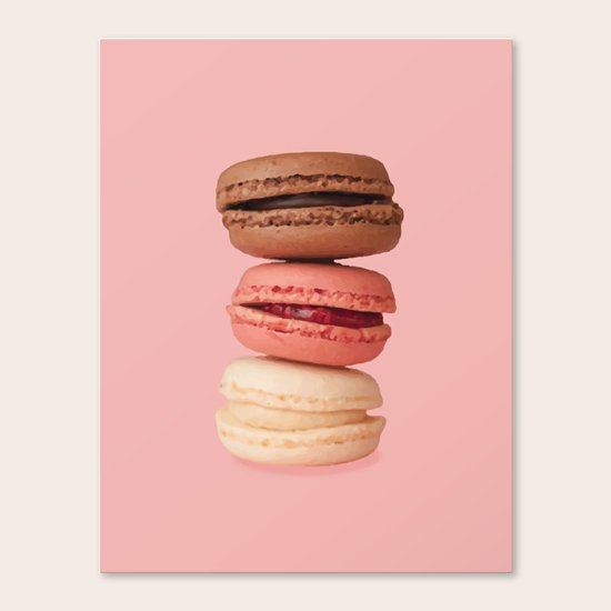 Macarons Canvas Print