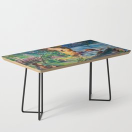 Midsummer Eve Bonfire by Lake Jolstravatnet by Nikolai Astrup Coffee Table