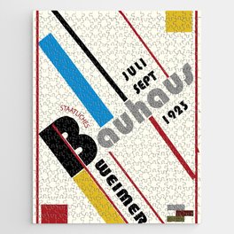 Bauhaus Exhibition Poster 1923 Weimer Jigsaw Puzzle
