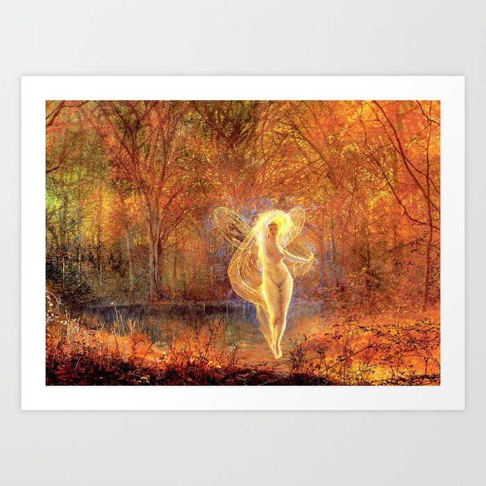 Dame Autumn by John Atkinson Grimshaw Art Print