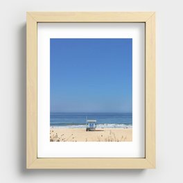Manhattan Beach Recessed Framed Print