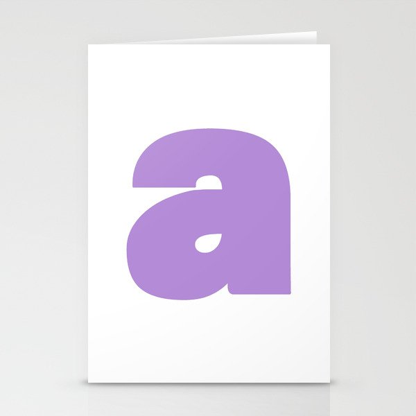 a (Lavender & White Letter) Stationery Cards