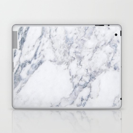 White Marble Laptop & iPad Skin