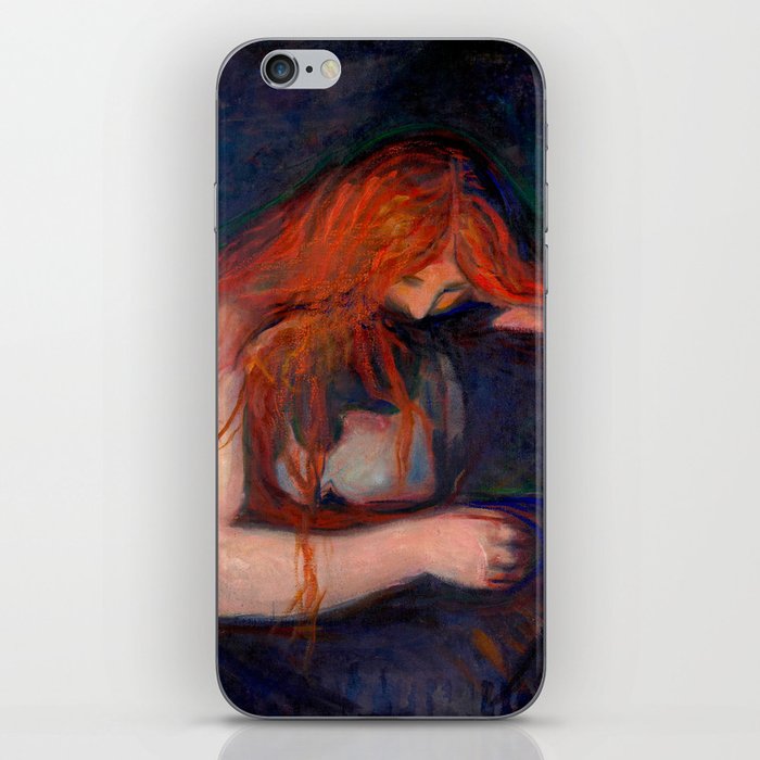 Love and Pain (Vampire) Edvard Munch Painting iPhone Skin
