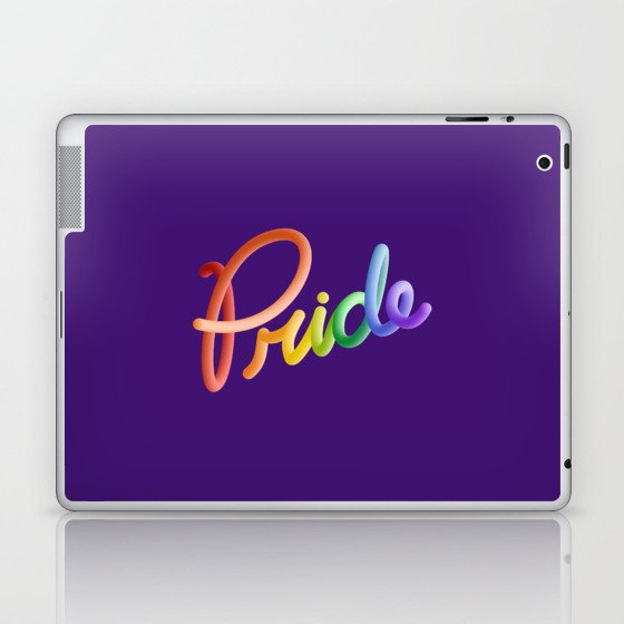 Pride Rainbow Lettering Laptop & iPad Skin