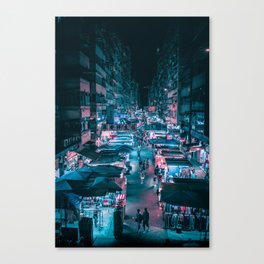 Cyberpunk Hong Kong Canvas Print