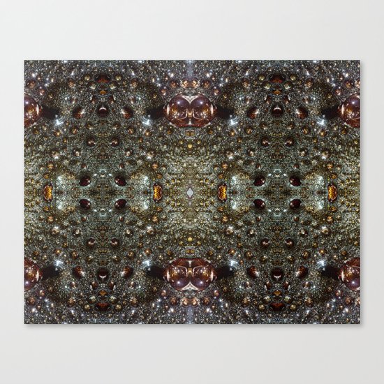 Abstract brown, dark gray texture pattern Canvas Print