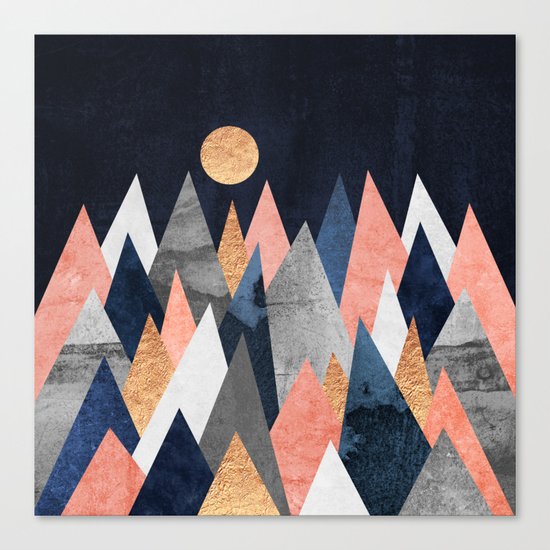 Gold Moon Canvas Print