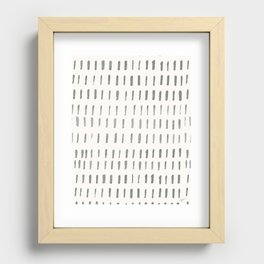 Minimal Brush Strokes- Coordinating Pattern Recessed Framed Print