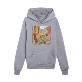 Sunny town on Italy / Orange Venice city detail photography  Kids Pullover Hoodies