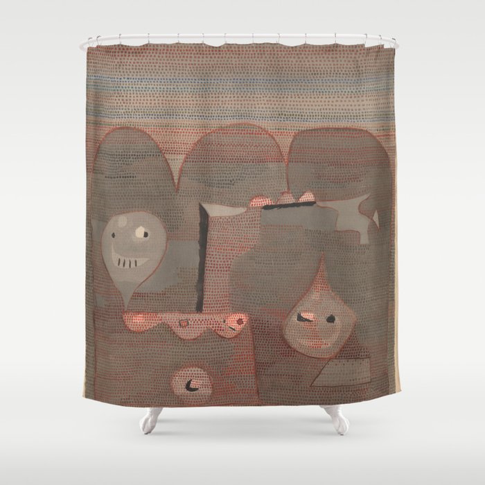 Barbarian Sacrifice, by Paul Klee Abstract "painting · modern · abstract art " Paul Klee Shower Curtain