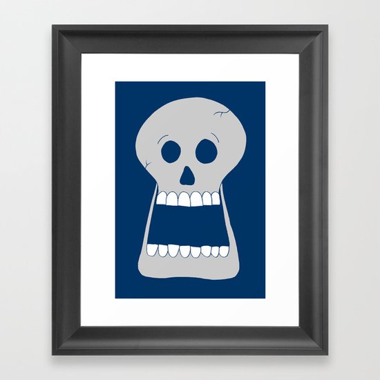 Halloween Skull Framed Art Print