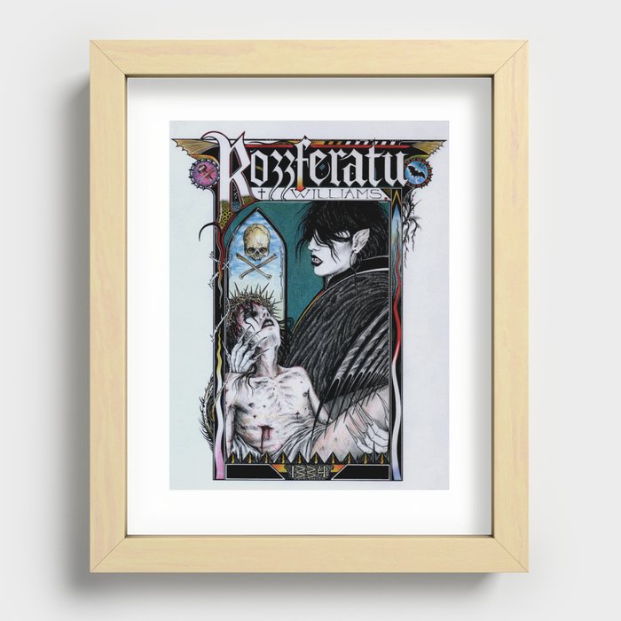 Rozzferatu - Fanart for Rozz Williams Recessed Framed Print