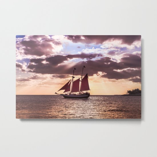 Scarlet sails Metal Print