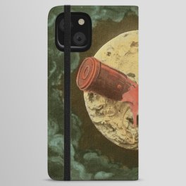 The Man in the Moon from 'A Trip to the Moon' 1902 Colorized  iPhone Wallet Case