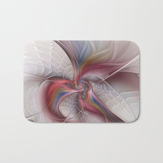 Abstract Dancing, Fractal Art Bath Mat