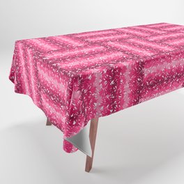 Cute pink glittery criss cross pattern Tablecloth