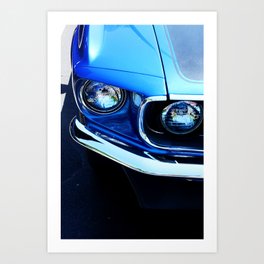 1969 Mustang Mach 1 Classic Car Art Print