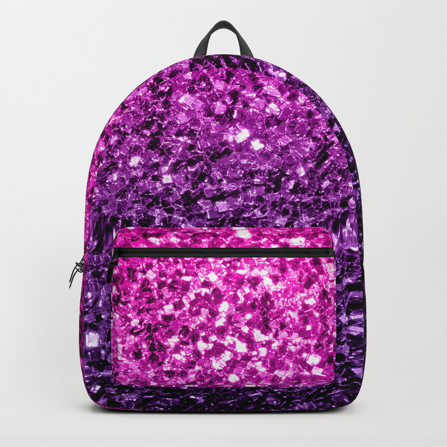 pink and purple backpack