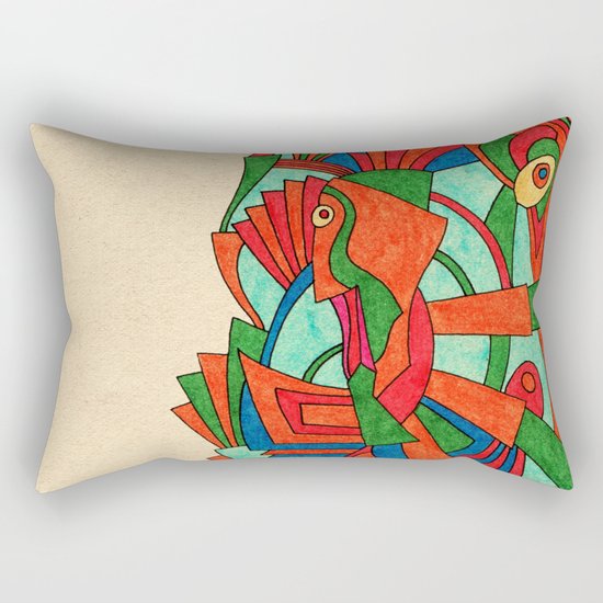 - faces S - Rectangular Pillow
