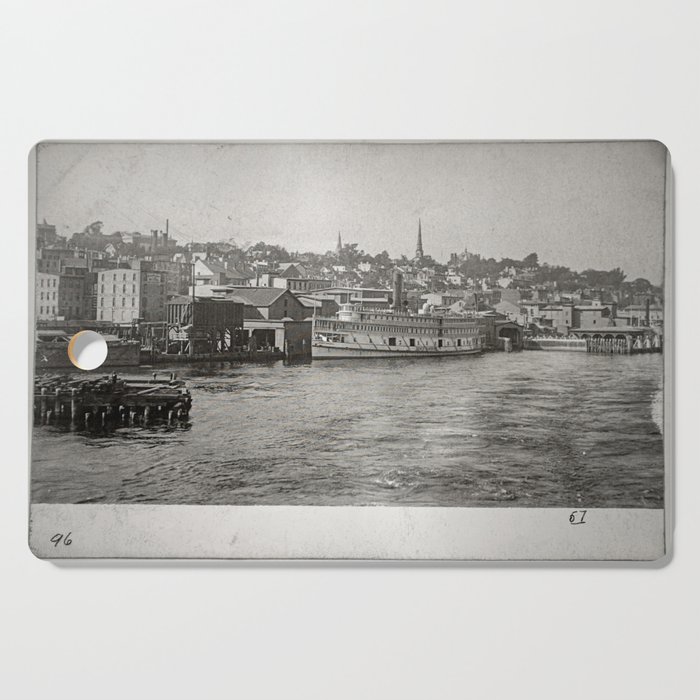 Hudson River Steamboat. Newburgh, New York.  Cutting Board