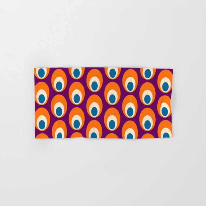 Retro 60s 70s Mid Mod Geometric Pattern Art Print by Tony