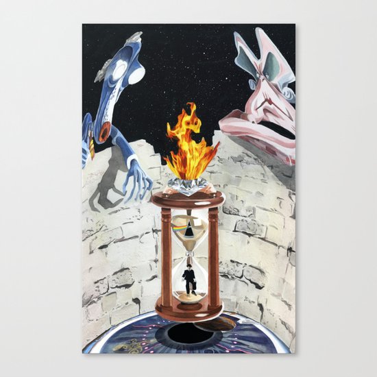 Rock & Roll Comics: Pink Floyd Canvas Print