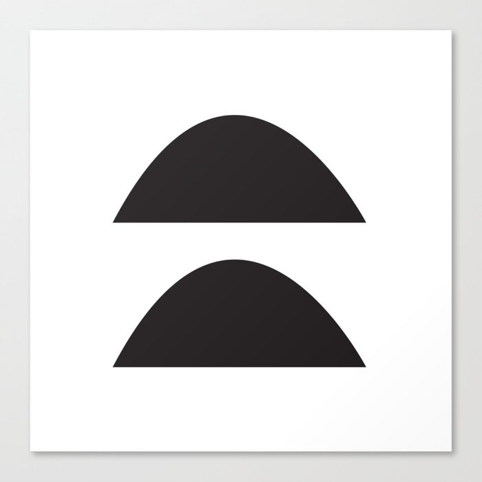 Wonky Arches | Black + White Canvas Print