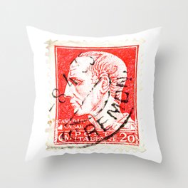 Ceasar Stamp Throw Pillow