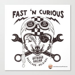 Fast 'n Curious Racing Fox Canvas Print
