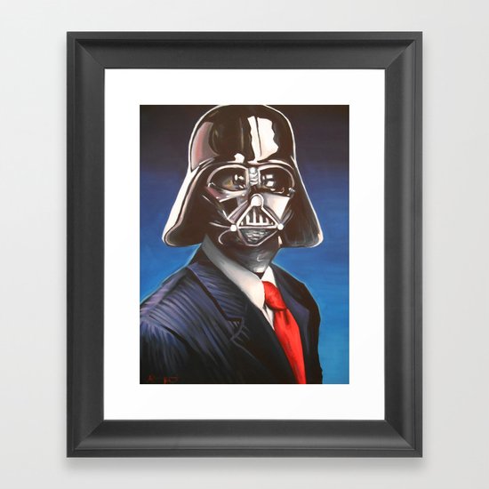 Dapper Vader Framed Art Print