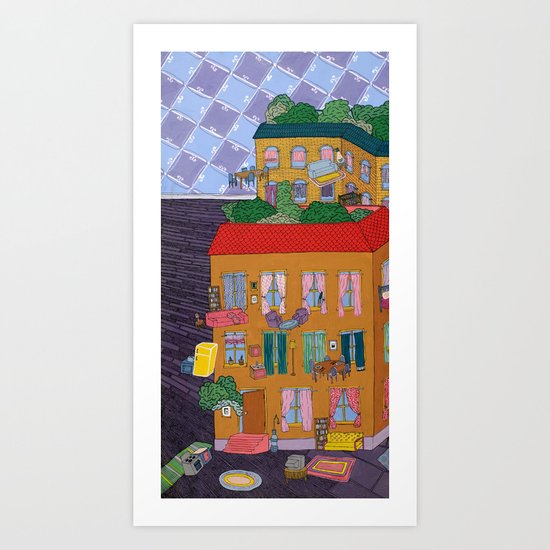 Inside Out Apartment Art Print