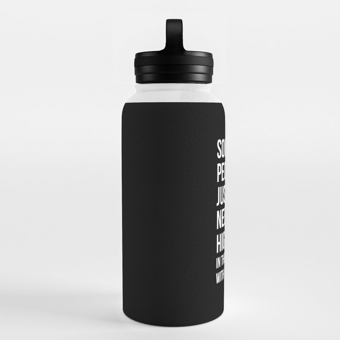 Men Have Feelings Funny Quote Water Bottle by EnvyArt