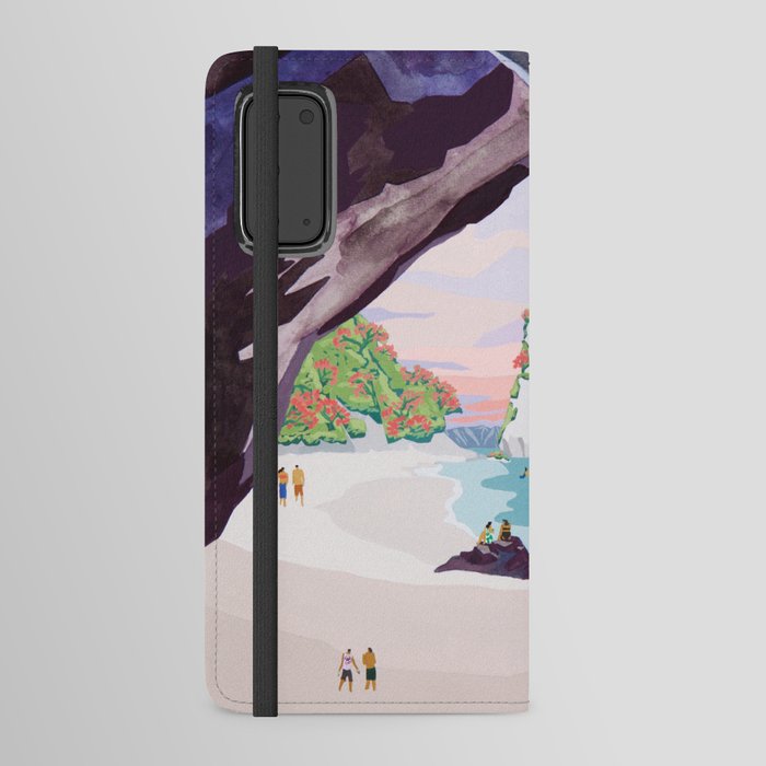 Cathedral cove Android Wallet Case