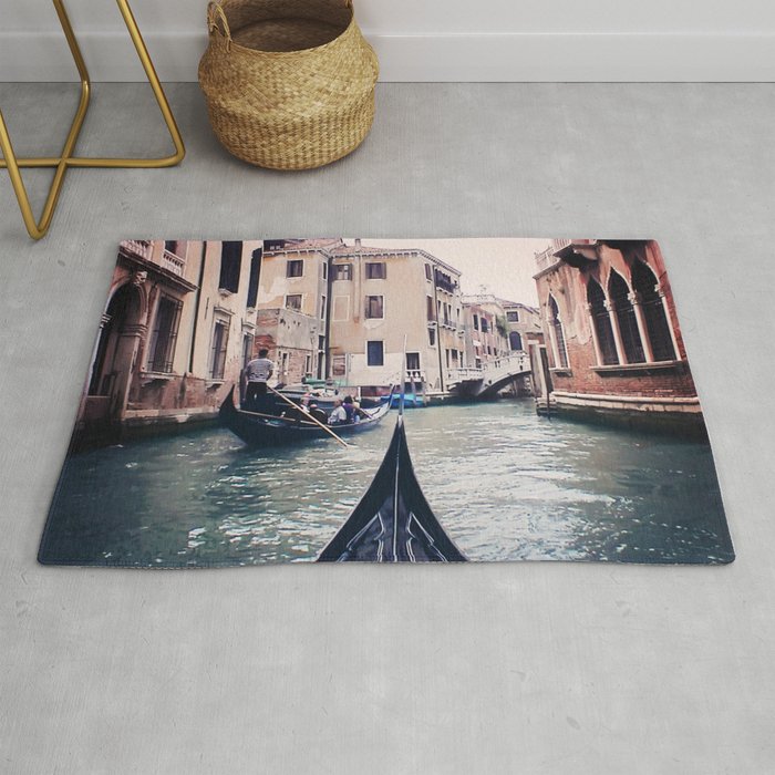 Venice by Gondola | Photograph Rug