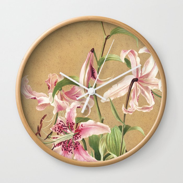 Lilies no. 5 Wall Clock