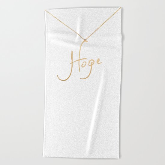 Hope pendant Beach Towel