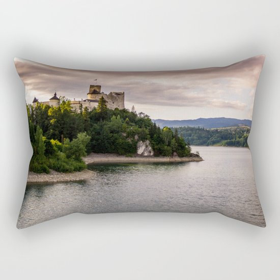 Dunajec Castle In Niedzica Rectangular Pillow