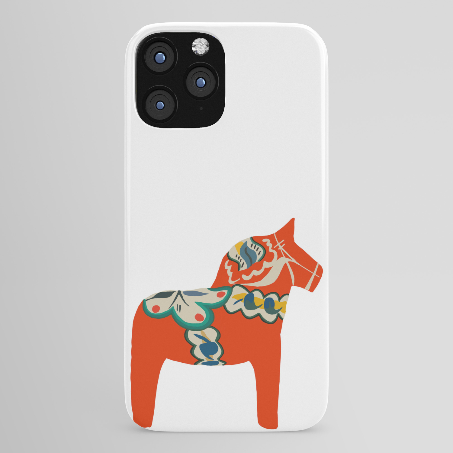 Swedish Dala Horses Red Phone Case Compatible With Iphone 11 12 6 8 7 X Se Xr 6s Xs Pro Max Mini Shockproof Drop Protective Waterproof