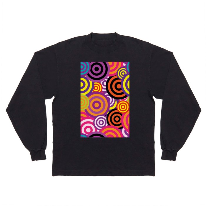 Abstract Colorful Circles Fashion Long Sleeve T Shirt