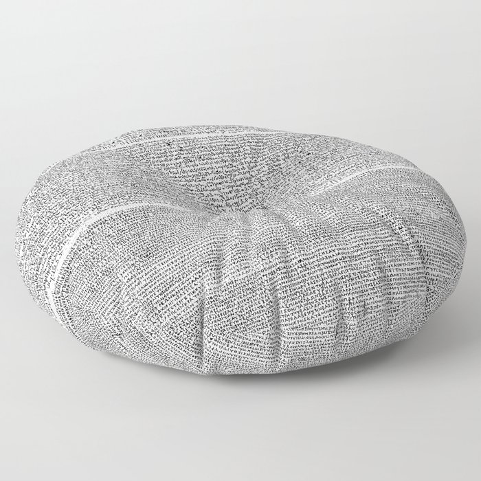 The Rosetta Stone Floor Pillow