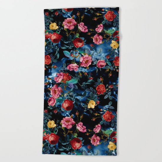 NIGHT FOREST XVI Beach Towel
